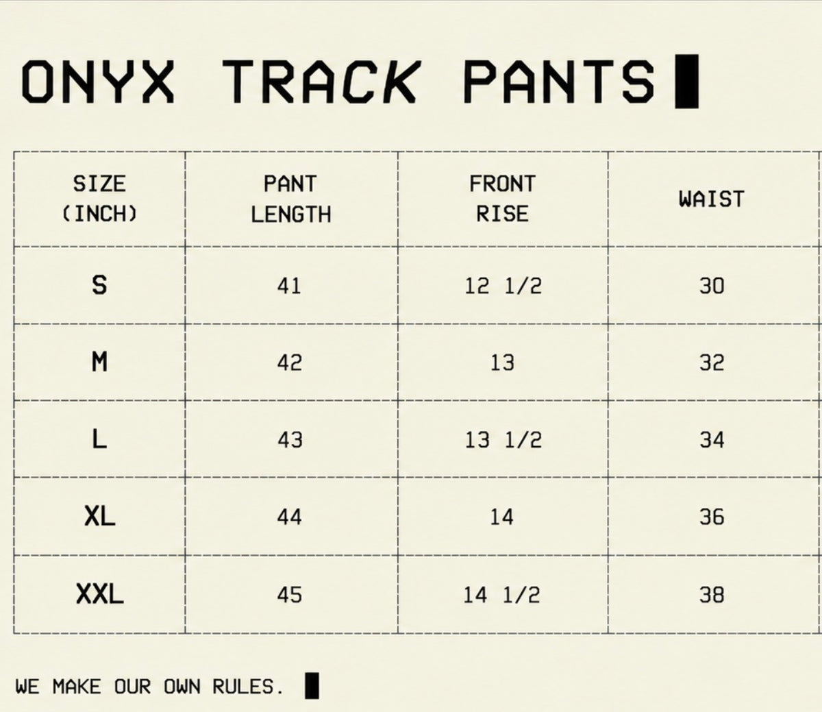 Onyx Track Pants